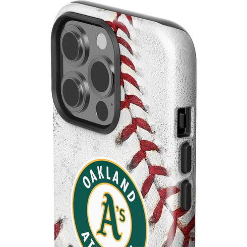 MLB Oakland Athletics Game Ball iPhone 15 Pro Impact Case